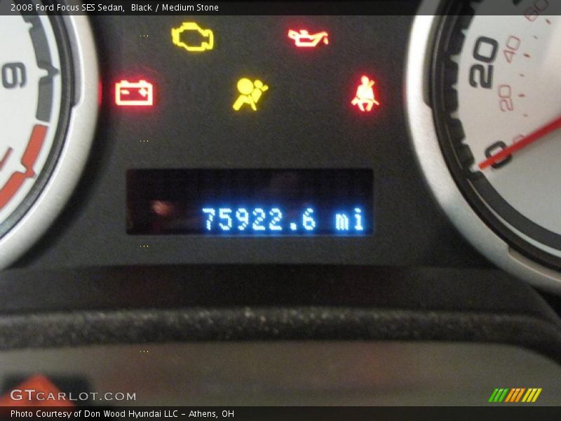 Black / Medium Stone 2008 Ford Focus SES Sedan