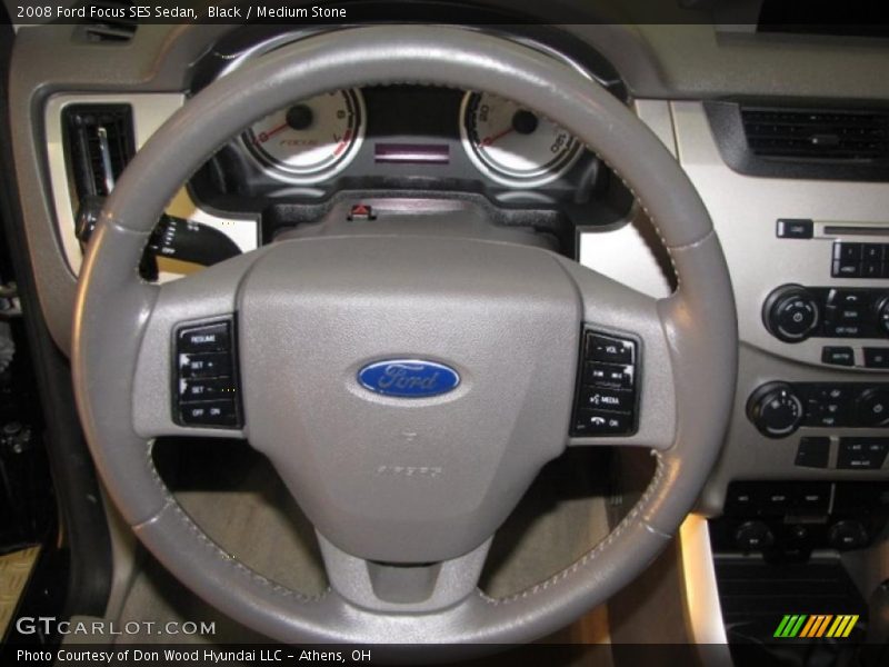 Black / Medium Stone 2008 Ford Focus SES Sedan