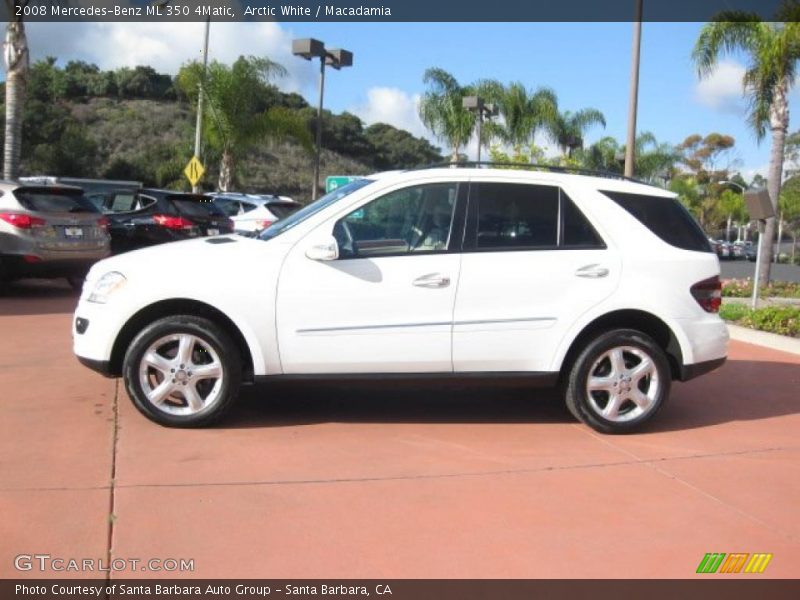 Arctic White / Macadamia 2008 Mercedes-Benz ML 350 4Matic