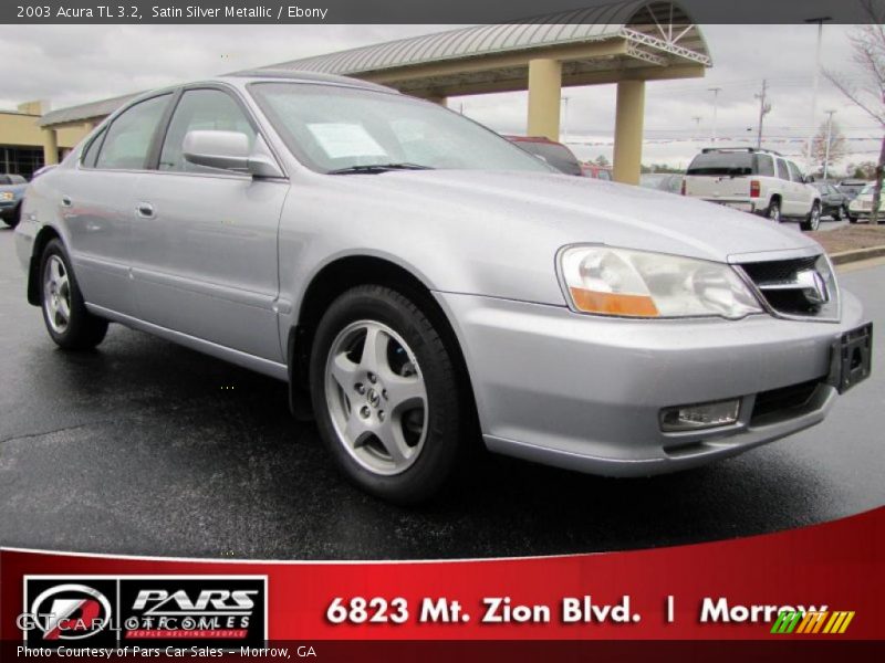 Satin Silver Metallic / Ebony 2003 Acura TL 3.2