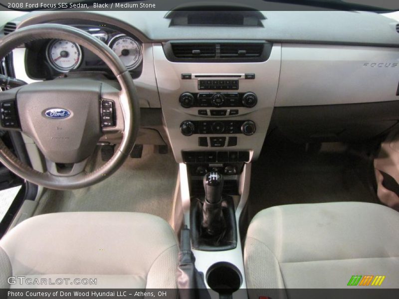 Black / Medium Stone 2008 Ford Focus SES Sedan