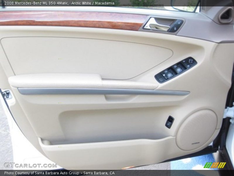 Arctic White / Macadamia 2008 Mercedes-Benz ML 350 4Matic