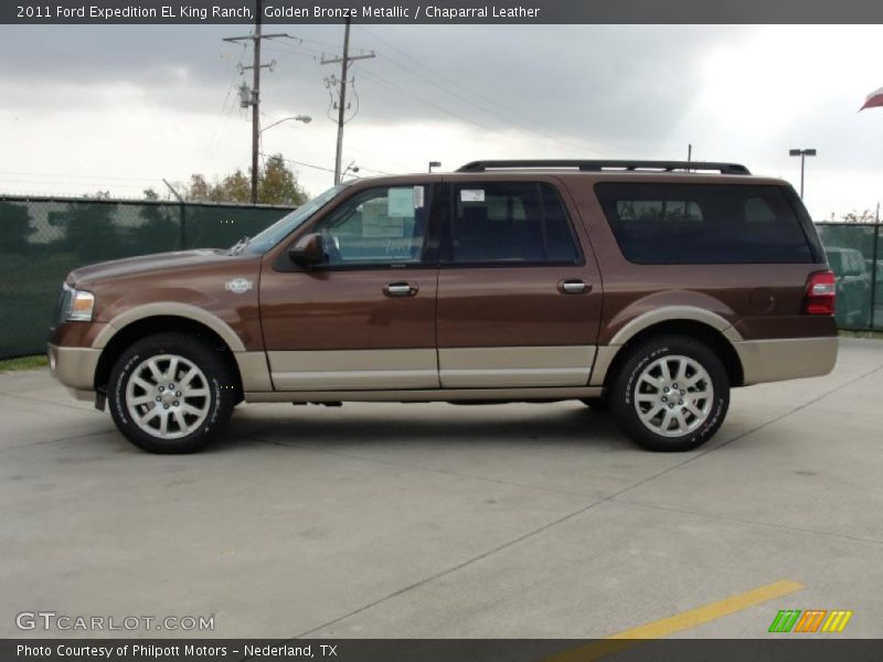 Golden Bronze Metallic / Chaparral Leather 2011 Ford Expedition EL King Ranch