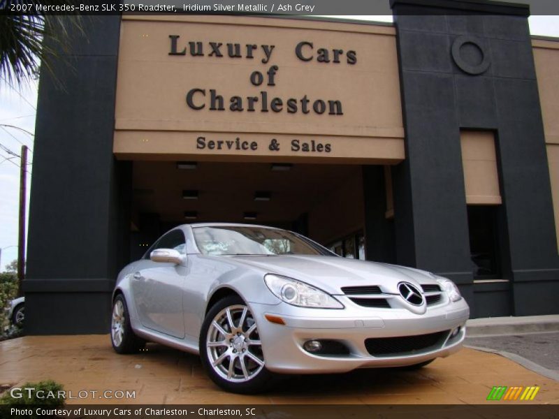 Iridium Silver Metallic / Ash Grey 2007 Mercedes-Benz SLK 350 Roadster