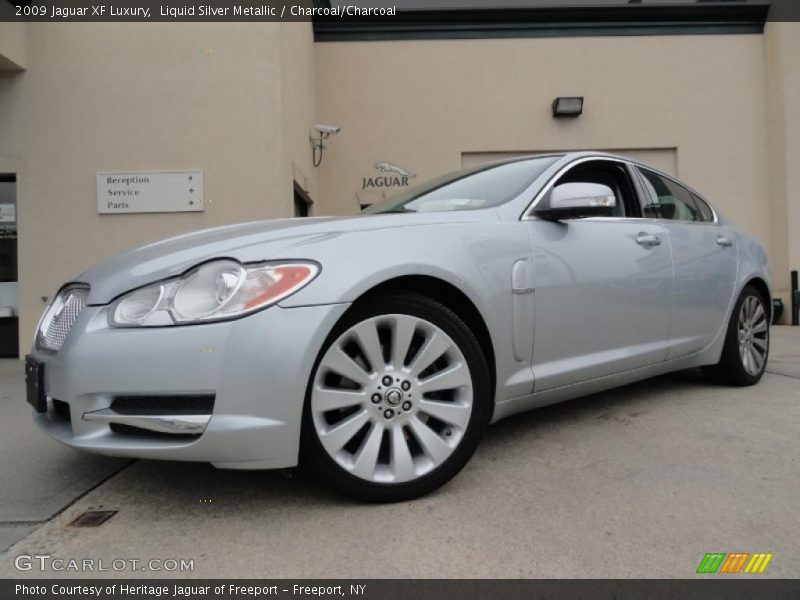 Liquid Silver Metallic / Charcoal/Charcoal 2009 Jaguar XF Luxury