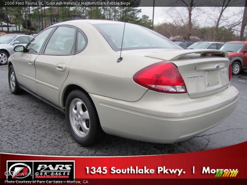 Gold Ash Metallic / Medium/Dark Pebble Beige 2006 Ford Taurus SE