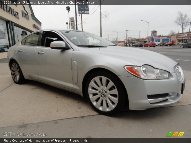 Liquid Silver Metallic / Charcoal/Charcoal 2009 Jaguar XF Luxury