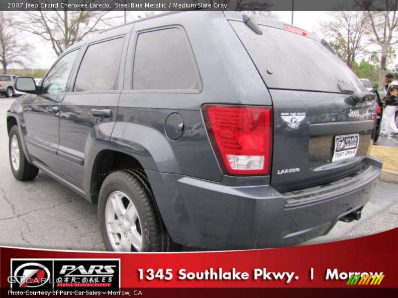 Steel Blue Metallic / Medium Slate Gray 2007 Jeep Grand Cherokee Laredo