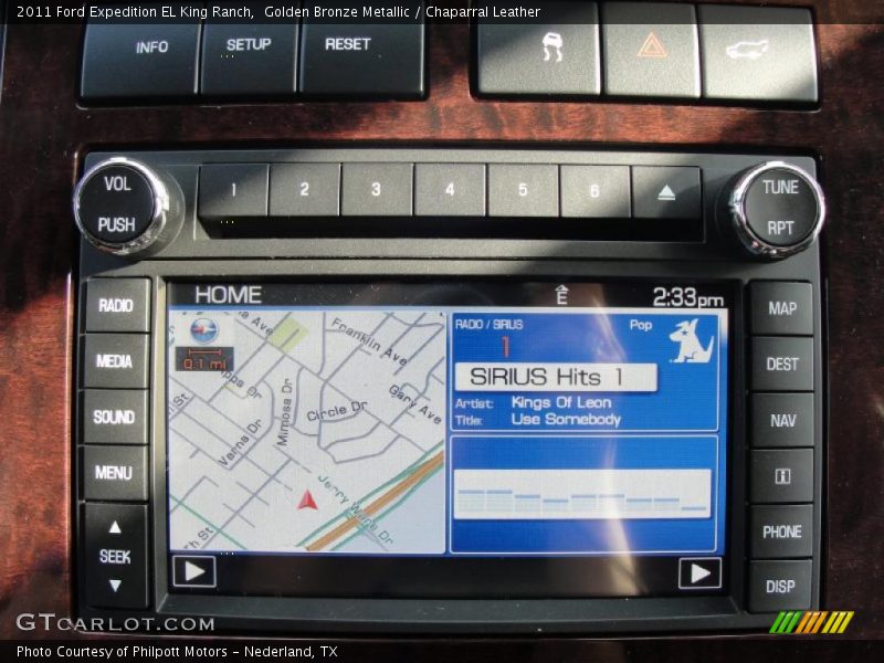 Navigation of 2011 Expedition EL King Ranch