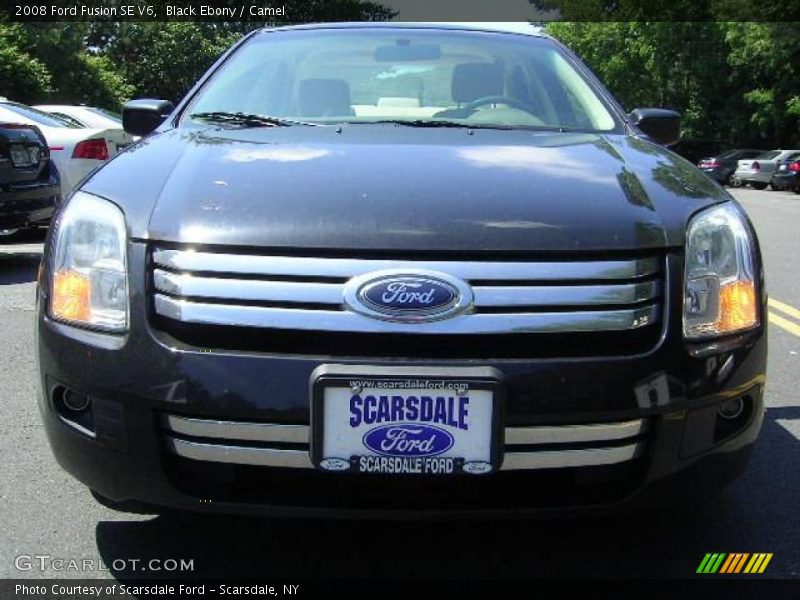 Black Ebony / Camel 2008 Ford Fusion SE V6