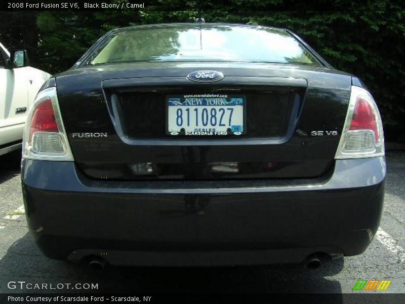 Black Ebony / Camel 2008 Ford Fusion SE V6