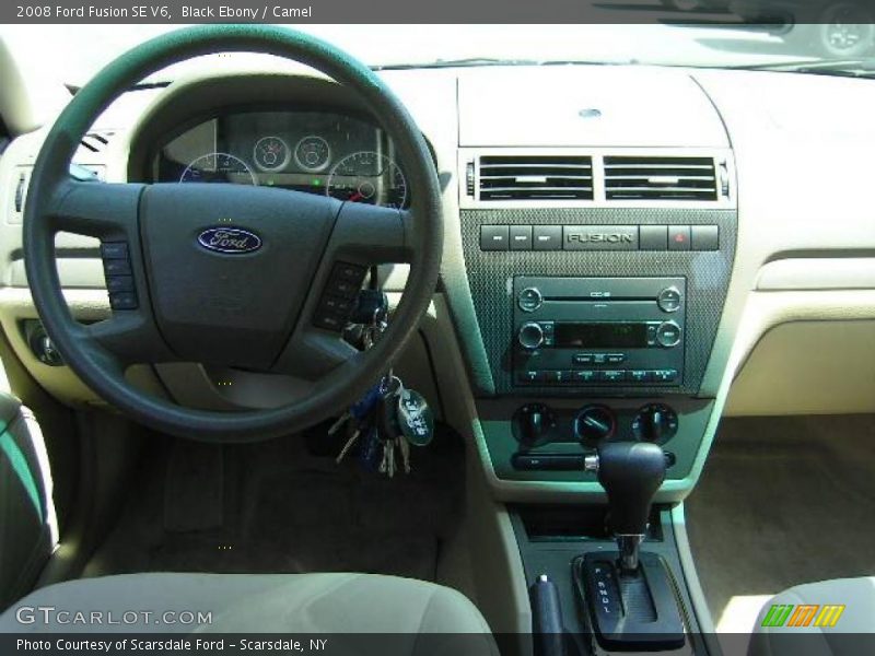 Black Ebony / Camel 2008 Ford Fusion SE V6