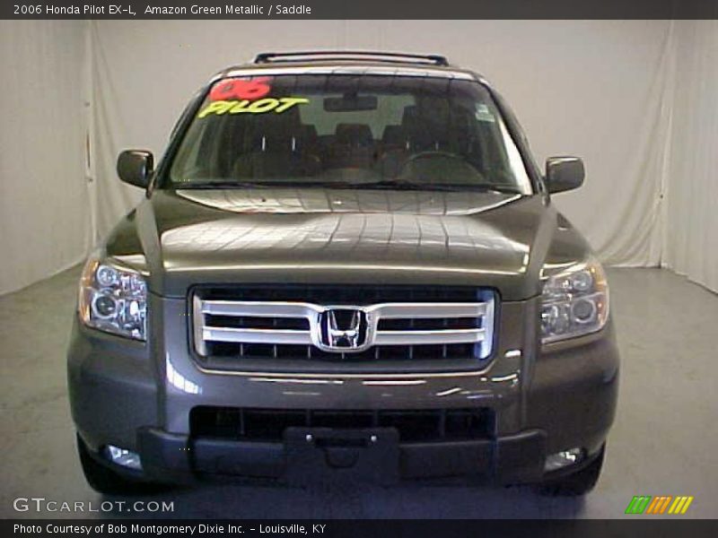 Amazon Green Metallic / Saddle 2006 Honda Pilot EX-L