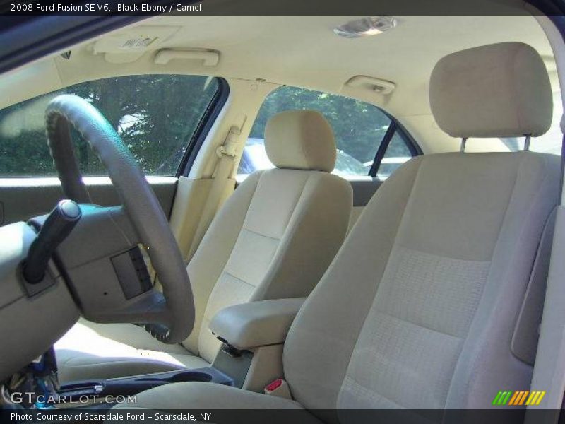 Black Ebony / Camel 2008 Ford Fusion SE V6