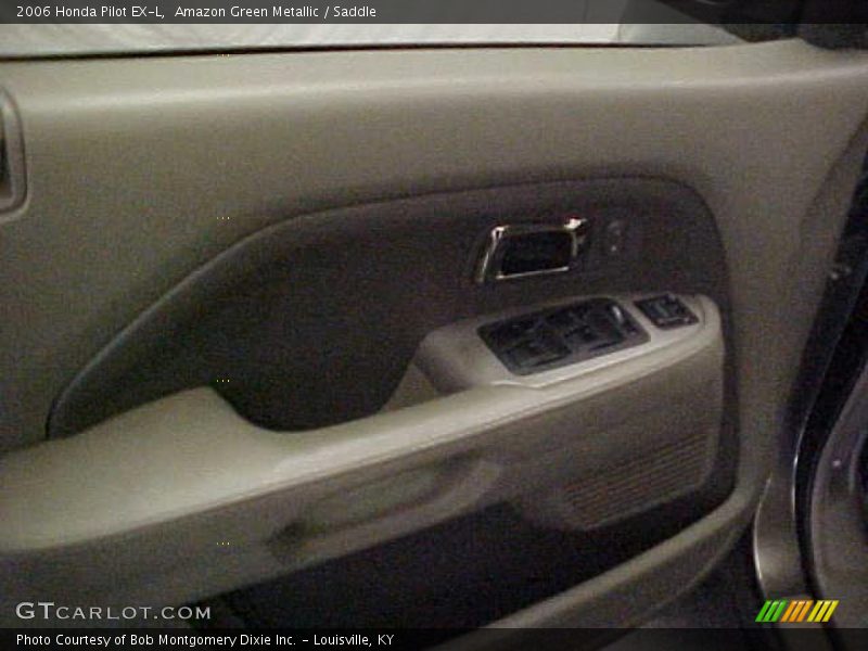Amazon Green Metallic / Saddle 2006 Honda Pilot EX-L