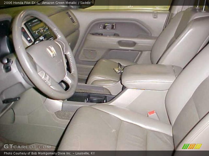 Amazon Green Metallic / Saddle 2006 Honda Pilot EX-L