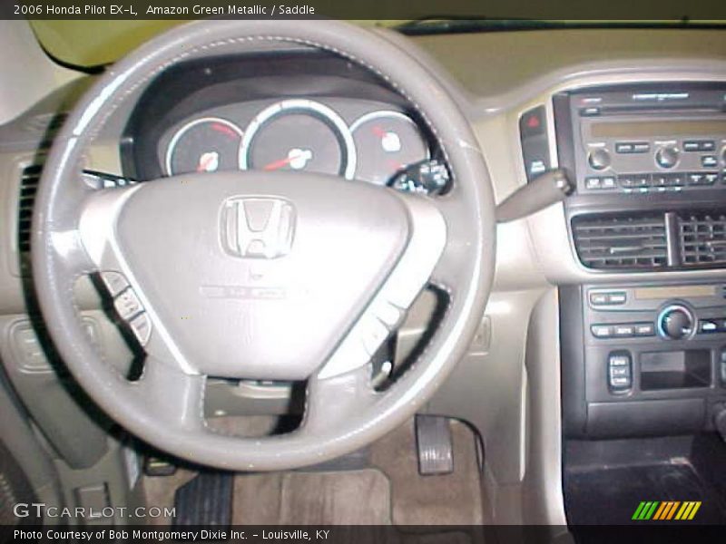Amazon Green Metallic / Saddle 2006 Honda Pilot EX-L