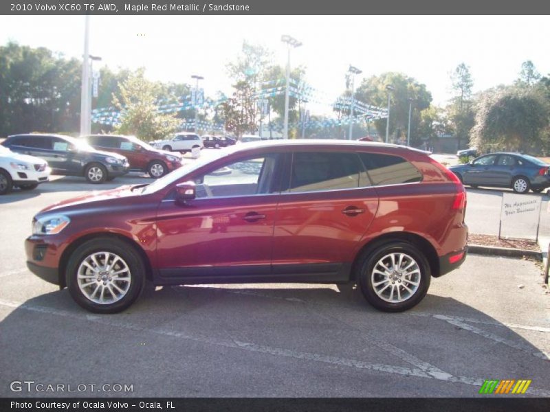 Maple Red Metallic / Sandstone 2010 Volvo XC60 T6 AWD