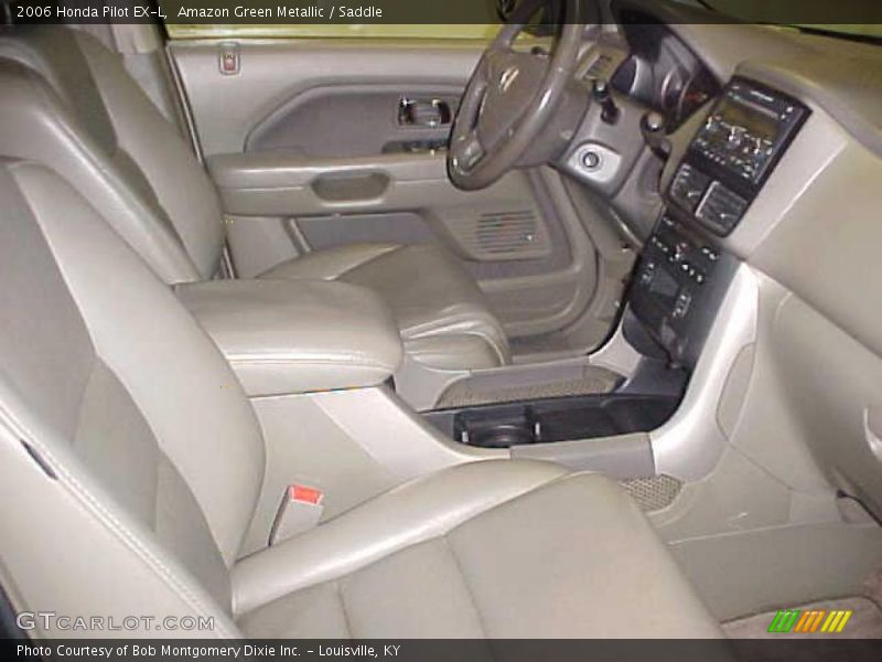 Amazon Green Metallic / Saddle 2006 Honda Pilot EX-L