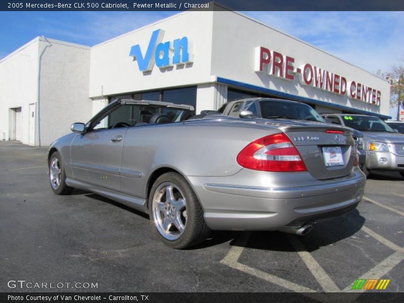 Pewter Metallic / Charcoal 2005 Mercedes-Benz CLK 500 Cabriolet