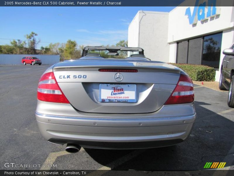 Pewter Metallic / Charcoal 2005 Mercedes-Benz CLK 500 Cabriolet