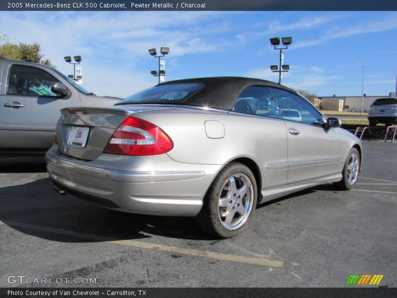 Pewter Metallic / Charcoal 2005 Mercedes-Benz CLK 500 Cabriolet