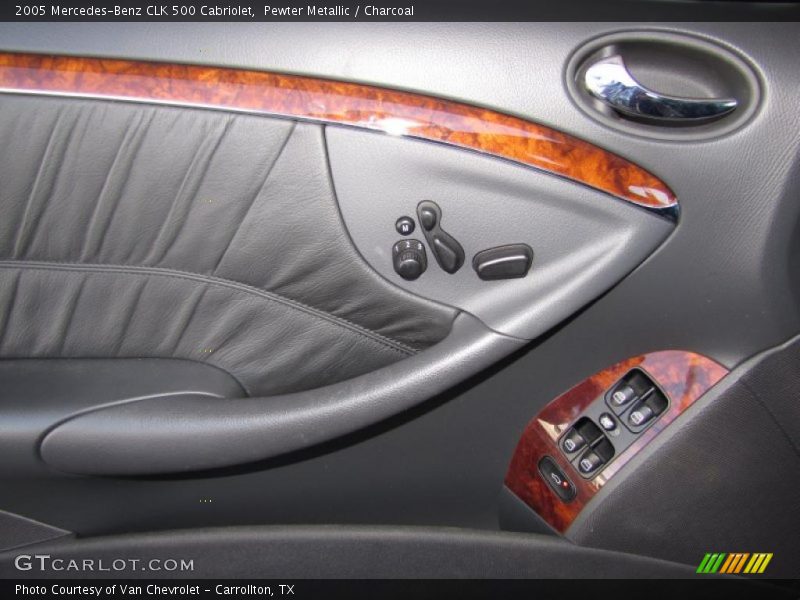 Pewter Metallic / Charcoal 2005 Mercedes-Benz CLK 500 Cabriolet