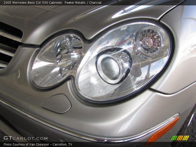 Pewter Metallic / Charcoal 2005 Mercedes-Benz CLK 500 Cabriolet
