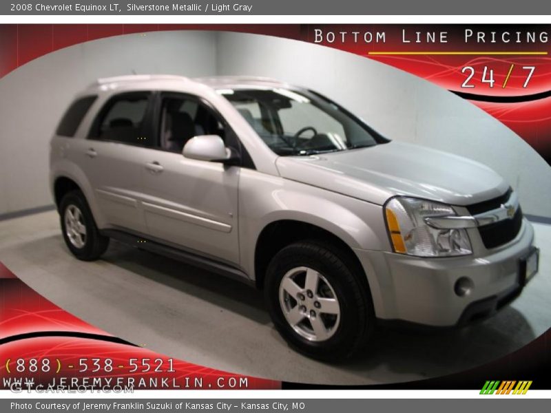 Silverstone Metallic / Light Gray 2008 Chevrolet Equinox LT