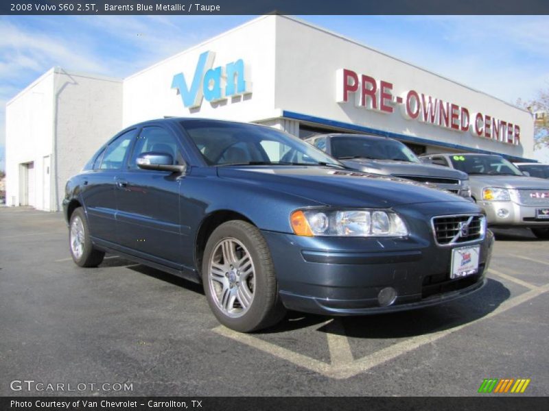 Barents Blue Metallic / Taupe 2008 Volvo S60 2.5T