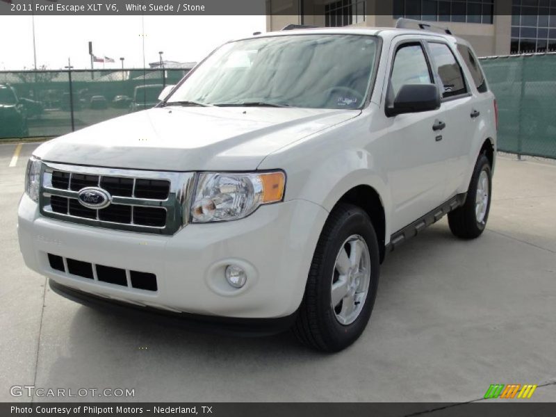 White Suede / Stone 2011 Ford Escape XLT V6