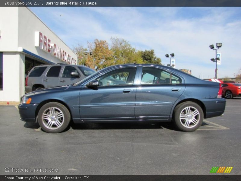 Barents Blue Metallic / Taupe 2008 Volvo S60 2.5T