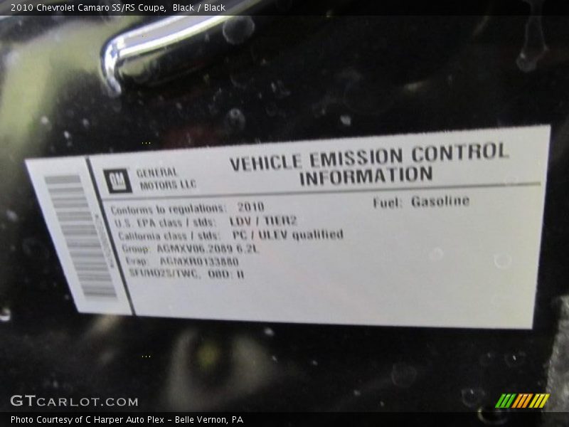 Black / Black 2010 Chevrolet Camaro SS/RS Coupe