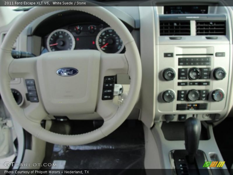 White Suede / Stone 2011 Ford Escape XLT V6