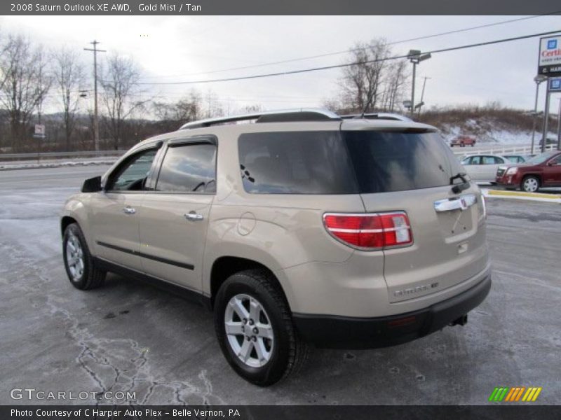 Gold Mist / Tan 2008 Saturn Outlook XE AWD