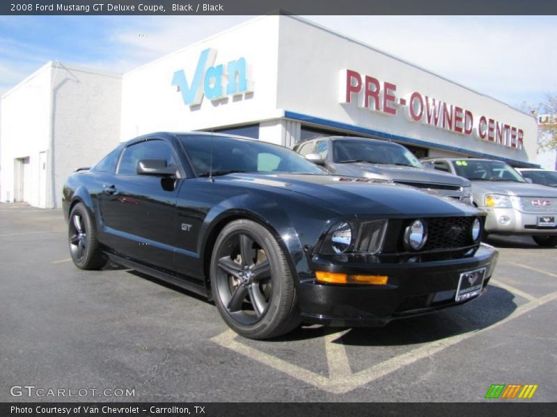 Black / Black 2008 Ford Mustang GT Deluxe Coupe