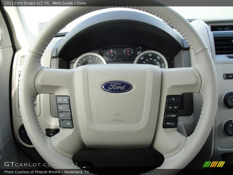 White Suede / Stone 2011 Ford Escape XLT V6