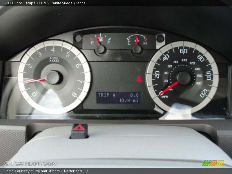 White Suede / Stone 2011 Ford Escape XLT V6