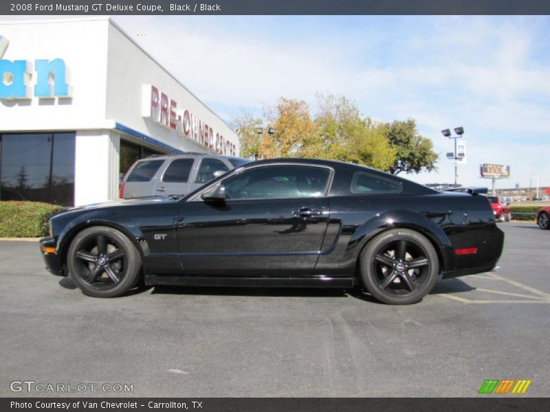 Black / Black 2008 Ford Mustang GT Deluxe Coupe