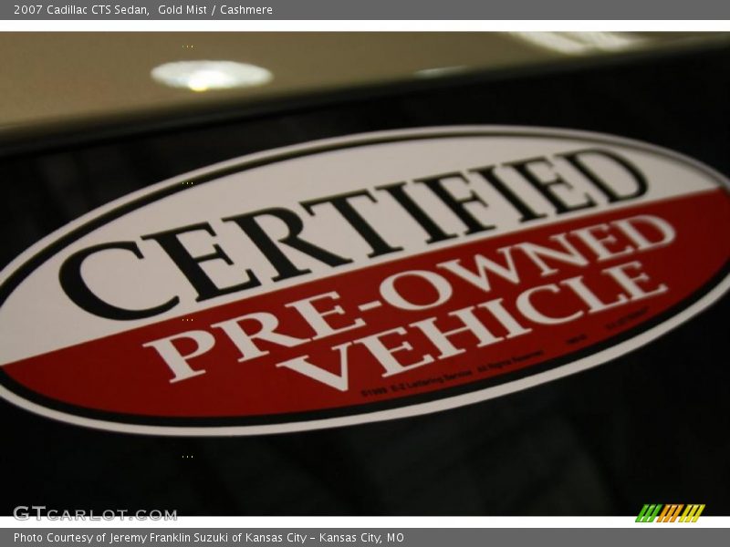 Gold Mist / Cashmere 2007 Cadillac CTS Sedan