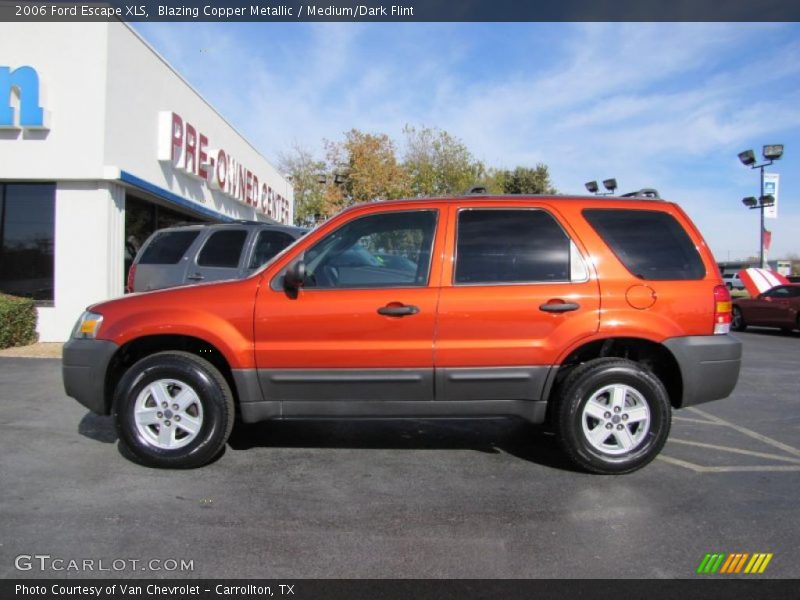 Blazing Copper Metallic / Medium/Dark Flint 2006 Ford Escape XLS