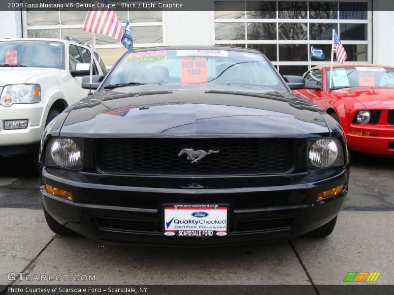 Black / Light Graphite 2008 Ford Mustang V6 Deluxe Coupe