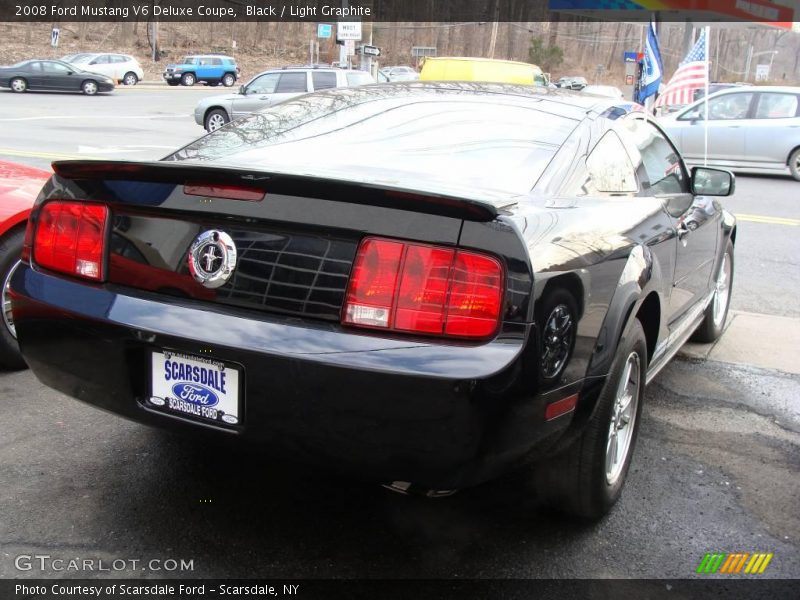 Black / Light Graphite 2008 Ford Mustang V6 Deluxe Coupe