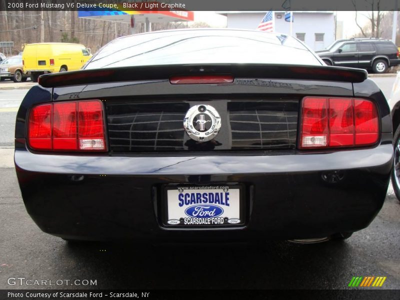 Black / Light Graphite 2008 Ford Mustang V6 Deluxe Coupe