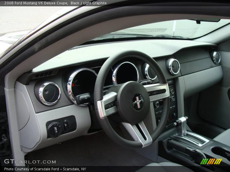 Black / Light Graphite 2008 Ford Mustang V6 Deluxe Coupe
