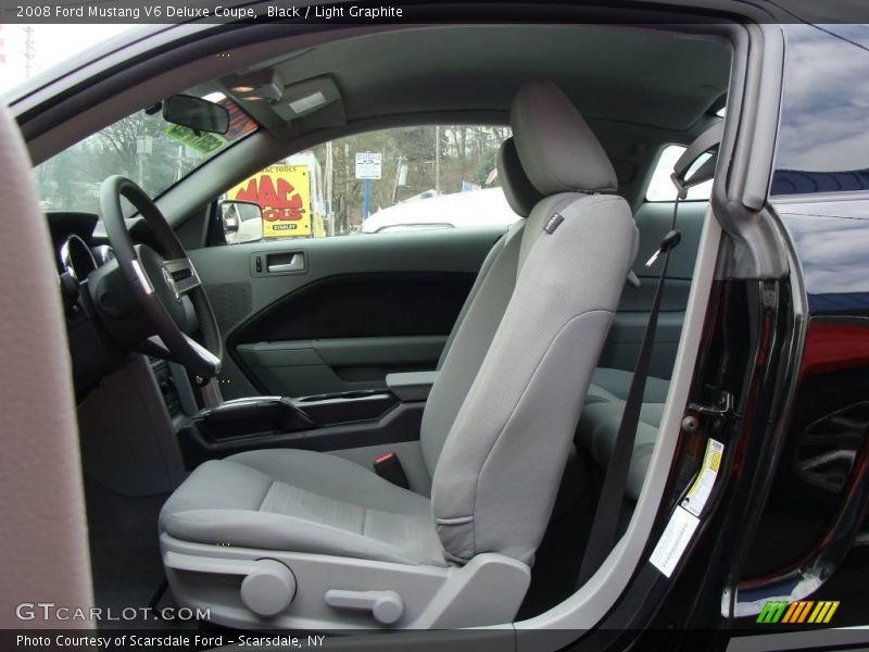 Black / Light Graphite 2008 Ford Mustang V6 Deluxe Coupe