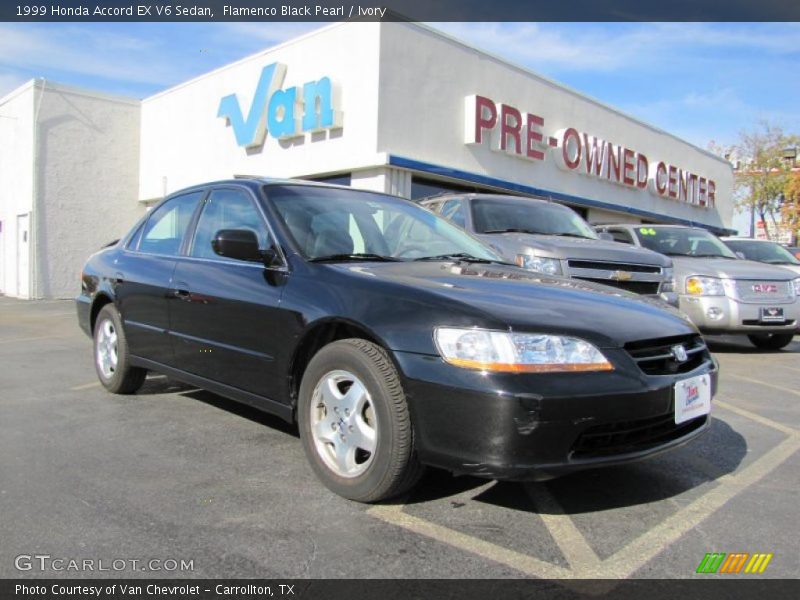 Flamenco Black Pearl / Ivory 1999 Honda Accord EX V6 Sedan