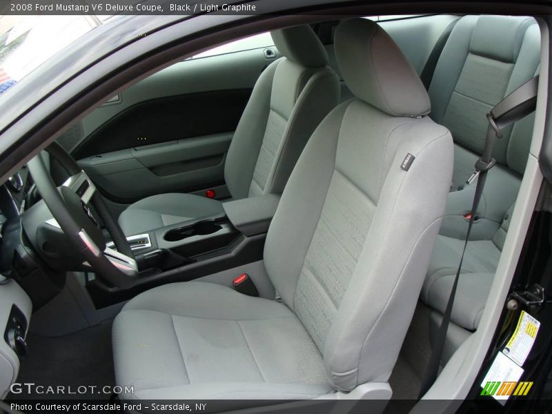 Black / Light Graphite 2008 Ford Mustang V6 Deluxe Coupe