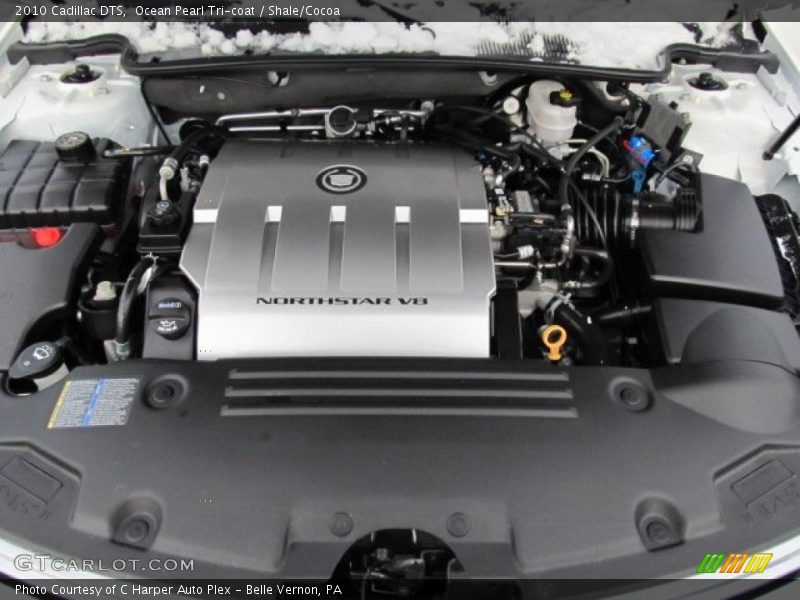Ocean Pearl Tri-coat / Shale/Cocoa 2010 Cadillac DTS