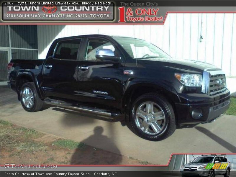 Black / Red Rock 2007 Toyota Tundra Limited CrewMax 4x4